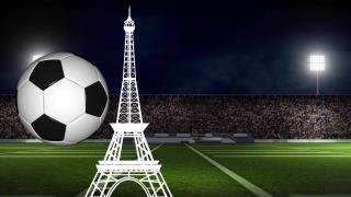 足球埃菲尔铁塔欧洲杯桌面壁纸